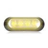 M20384YCL by MAXXIMA - Warning Light Assembly - Amber, 12.8V, 0.9 In. Ultra Thin Low Profile, Round