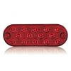 M63350R by MAXXIMA - Stop/Tail/Turn Signal Light - Oval, Red, Thin Profile, Surface Mount