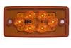 M20361Y by MAXXIMA - Amber Flush Mount Cab Marker Light with 6 LEDs, 12.8 VDC, 90 milliamps