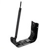 110924 by UNITED PACIFIC - Fuel Tank Mounting Bracket - Rear, 11 Gauge Steel, Black Painted Finish, with 16 Gauge Steel Strap, for 1973-1987 Chevy & GMC Truck