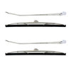United Pacific 110299 Wiper Arm Polished Stainless Steel Wiper Arm & Blade Kit for 1966-77 Ford Bronco