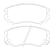 HELLA 355010991 Disc Brake Pad Set Disc Brake Pad Set