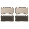 Wagner MX984 Disc Brake Pad Set Wagner Brake ThermoQuiet MX984 Semi-Metallic Disc Brake Pad Set