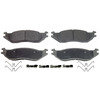 MX1045 by WAGNER - Wagner Brake ThermoQuiet MX1045 Semi-Metallic Disc Brake Pad Set