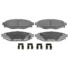 Wagner MX1114 Disc Brake Pad Set Wagner Brake ThermoQuiet MX1114 Semi-Metallic Disc Brake Pad Set