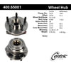 Centric 400.65001 Wheel Bearing and Hub Assembly Premium Hub Assembly