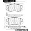 306.1404 by CENTRIC - Fleet Performance Brake Pads with Hardware
