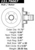 Centric 121.79007 Disc Brake Rotor and Hub Assembly C-Tek Standard Brake Rotor