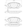 Centric 106.14020 Disc Brake Pad Set PosiQuiet Extended Wear