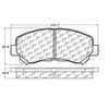Centric 106.13740 Disc Brake Pad Set POSIQUIET EXTEND