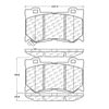 Centric 106.13460 Disc Brake Pad Set PosiQuiet Extended Wear