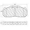 Centric 106.131 Disc Brake Pad Set Heavy Duty 23K Air Disc Brake Pad