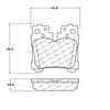 Centric 106.12830 Disc Brake Pad Set Posi Quiet Ceramic Brake Pads with Shims and Hardware