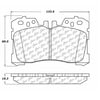 Centric 106.12820 Disc Brake Pad Set Posi Quiet Ceramic Brake Pads with Shims and Hardware