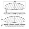 Centric 106.12800 Disc Brake Pad Set PosiQuiet Extended Wear