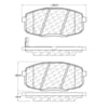 Centric 106.13970 Disc Brake Pad Set PosiQuiet Extended Wear
