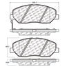 106.13840 by CENTRIC - Posi Quiet Ceramic Brake Pads with Shims and Hardware