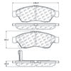 Centric 106.11950 Disc Brake Pad Set PosiQuiet Extended Wear