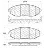Centric 106.10310 Disc Brake Pad Set PosiQuiet Extended Wear