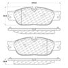 Centric 106.10650 Disc Brake Pad Set PosiQuiet Extended Wear