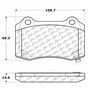Centric 106.10530 Disc Brake Pad Set Posi Quiet Semi-Metallic Brake Pads with Hardware
