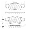 Centric 106.09730 Disc Brake Pad Set PosiQuiet Extended Wear