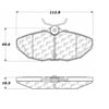 106.09440 by CENTRIC - Posi Quiet Semi-Metallic Brake Pads with Hardware