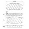 Centric 106.08910 Disc Brake Pad Set PQ Extended Wear