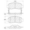 Centric 106.08320 Disc Brake Pad Set PQ Extended Wear