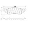 Centric 106.0777 Disc Brake Pad Set Posi-Quiet Extended Wear Brake Pads with Shims and Hardware