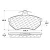 Centric 106.06960 Disc Brake Pad Set PosiQuiet Extended Wear