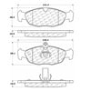 Centric 106.06881 Disc Brake Pad Set PosiQuiet Extended Wear