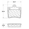 Centric 106.07390 Disc Brake Pad Set PosiQuiet Extended Wear