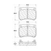 Centric 106.07330 Disc Brake Pad Set PosiQuiet Extended Wear