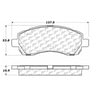 Centric 106.07220 Disc Brake Pad Set Posi Quiet Ceramic Brake Pads with Shims and Hardware