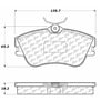 Centric 106.06380 Disc Brake Pad Set PosiQuiet Extended Wear