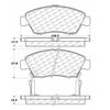 Centric 106.06210 Disc Brake Pad Set Posi Quiet Ceramic Brake Pads with Shims and Hardware