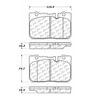 Centric 106.06650 Disc Brake Pad Set PosiQuiet Extended Wear