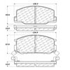 Centric 106.05270 Disc Brake Pad Set PosiQuiet Extended Wear