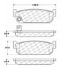 Centric 106.04810 Disc Brake Pad Set PosiQuiet Extended Wear