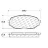 Centric 106.05250 Disc Brake Pad Set PosiQuiet Extended Wear