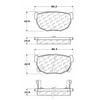 Centric 106.02720 Disc Brake Pad Set PosiQuiet Extended Wear