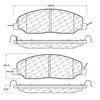 Centric 105.14640 Disc Brake Pad Set POSIQUIET CERAMI