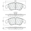 Centric 105.1322 Disc Brake Pad Set Posi-Quiet Ceramic Brake Pads with Shims and Hardware