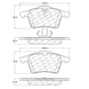 Centric 105.13050 Disc Brake Pad Set PosiQuiet Ceramic Pads