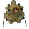 Newstar S-11420 Air Brake Control Valve 3/8 In. Spring Air Brake Control Valve 70 PSI -1/2 In. 0.375 NPT Thread In. Port