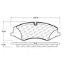 Centric 104.14250 Disc Brake Pad Set Posi Quiet Semi-Metallic Brake Pads with Hardware