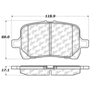 Centric 104.11600 Disc Brake Pad Set PosiQuiet Semi Met Pads