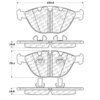 Centric 104.1151 Disc Brake Pad Set Posi-Quiet Semi-Metallic Brake Pads with Hardware