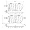 Centric 104.09690 Disc Brake Pad Set PosiQuiet Semi Met Pads